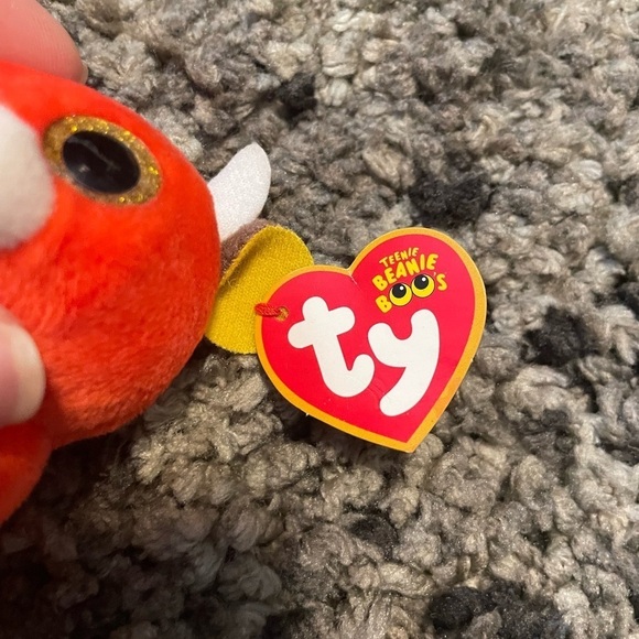 TY Beanie Baby Beanie Bellies MATTEO the Monkey Key Clip & Teenie Boos Snort - Picture 4 of 9